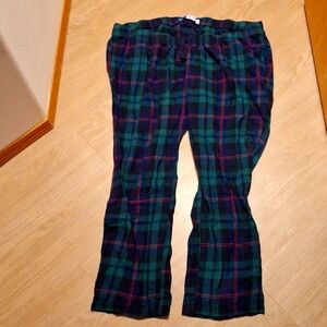 Old Navy Plaid Maternity Pajama Bottoms XXL